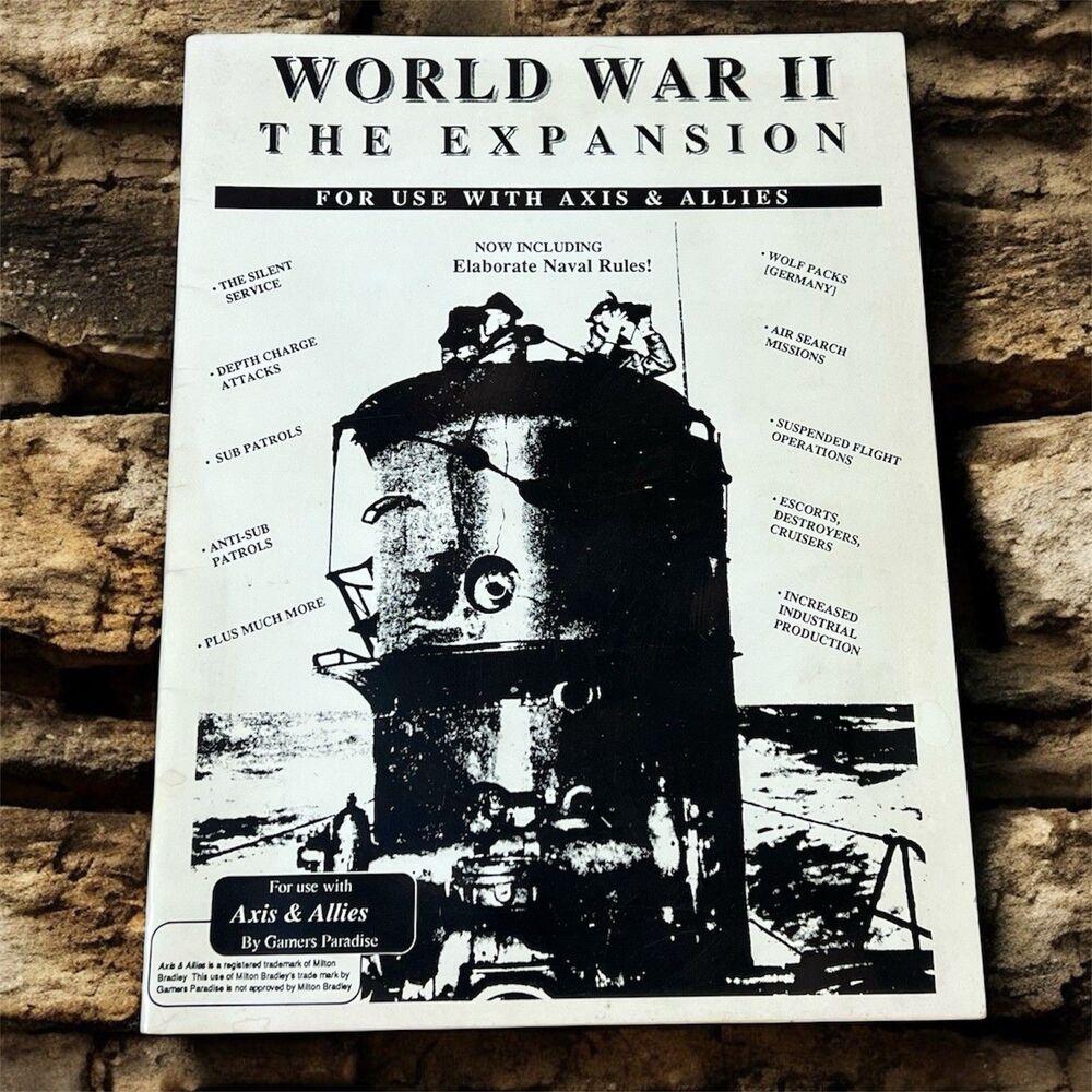 VTG Axis & Allies 1989 World War II The Expansion #1 Rule Book - Gamers Paradise